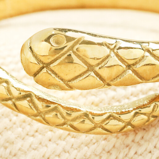 close up of details in gold