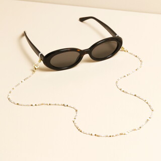 White Semi Precious Stone Star Glasses Chain