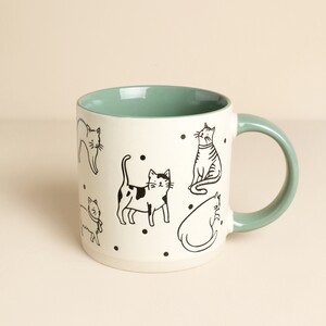 Ceramic Neutral Cats Cats Cats Mug