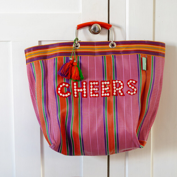 Talking Tables Recycled Plastic Cheers Tote Bag