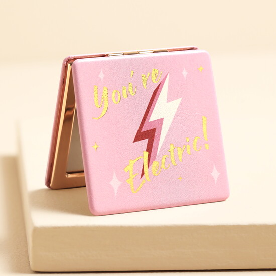 Pink You're Electric Compact Mirror 