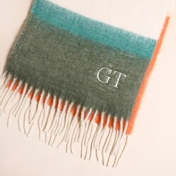 Personalised Colourful Block Winter Scarf