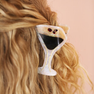 Large Espresso Martini Hair Clip