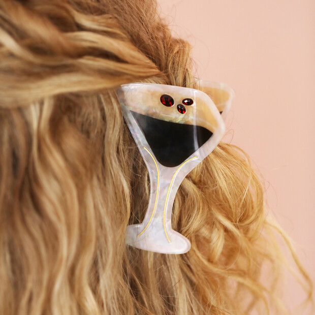 Large Espresso Martini Hair Clip