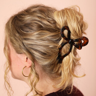 Large Tortoiseshell Bow Hair Clip