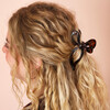 brown hair clip on curly hair 