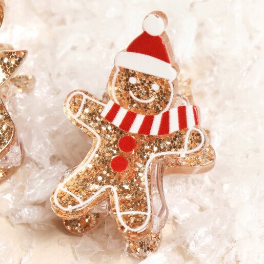 close up of gingerbread details