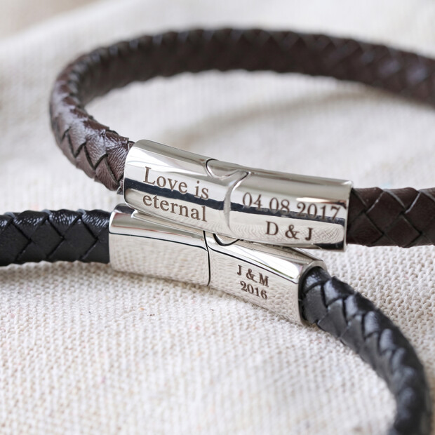 Personalised Wedding Bracelet for Men