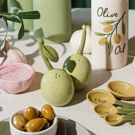 lifestyle shot of salt & pepper shakers