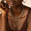 model shot of gold necklace 