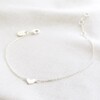 Ladies' Shiny Silver Heart Bracelet
