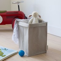 Square Grey Paper Plant Pot, H30cm