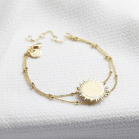 Gold Sunbeam Bracelet