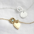Lisa Angel Ladies' Personalised Crystal Daisy Charm Bracelet