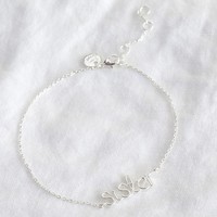 Silver 'Sister' Bracelet