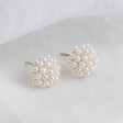 Lisa Angel Ladies' Delicate Pearl Cluster Stud Earrings in Gold