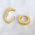 Lisa Angel Ladies' Tiny Gold Sterling Silver Huggie Hoop Earrings