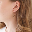 Lisa Angel Ladies' Delicate Orb Hoop Earrings in Gold