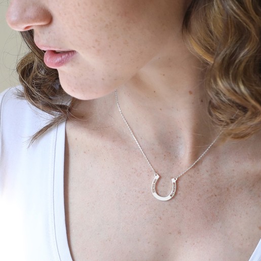 Montana Silversmiths® Ladies' Not Shy Horseshoe Necklace - Fort Brands