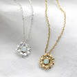 Ladies' Crystal Daisy Necklaces