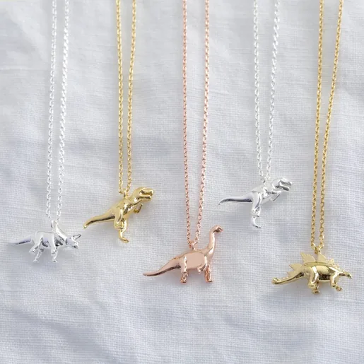 Lisa Angel Dinosaur Charm Necklaces