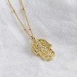 Lisa Angel Ladies' Gold Textured Hamsa Hand Necklace
