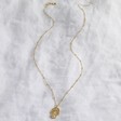 Gold Textured Hamsa Hand Necklace