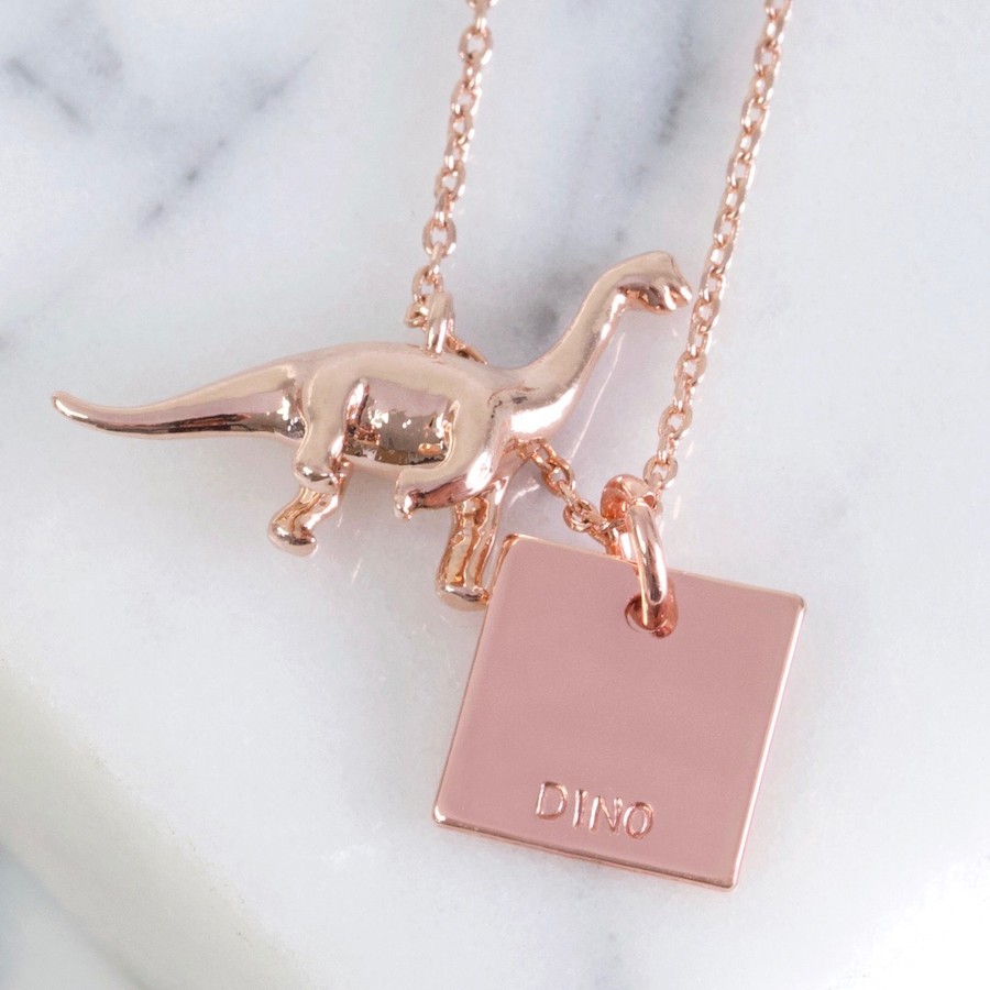 Personalised Dinosaur Necklace Ladies' Jewellery Lisa Angel