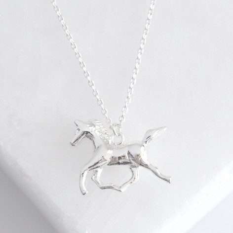 Silver Horse Necklace | Women's Jewellery | Lisa Angel