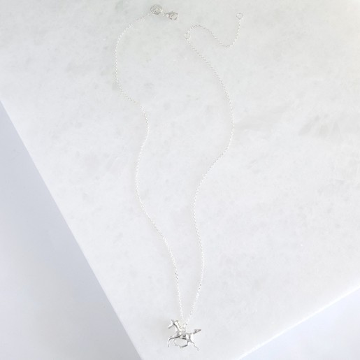 Lisa Angel Ladies' Silver Horse Necklace