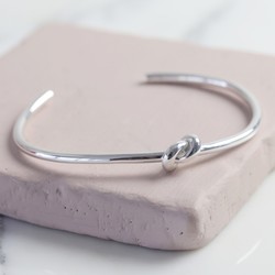 Sterling Silver Open Knot Bangle