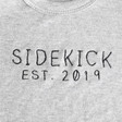 Personalised 'Sidekick' Short Sleeved Babygrow