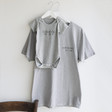 Men's Personalised 'Sidekick' Short Sleeved Babygrow