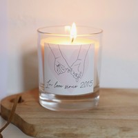 Personalised 'In Love Since' Scented Candle