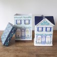Lisa Angel with Gift Wrapped House of Disaster Boulevard House Jar
