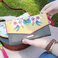 House of Disaster Floral Frida Kahlo Wallet