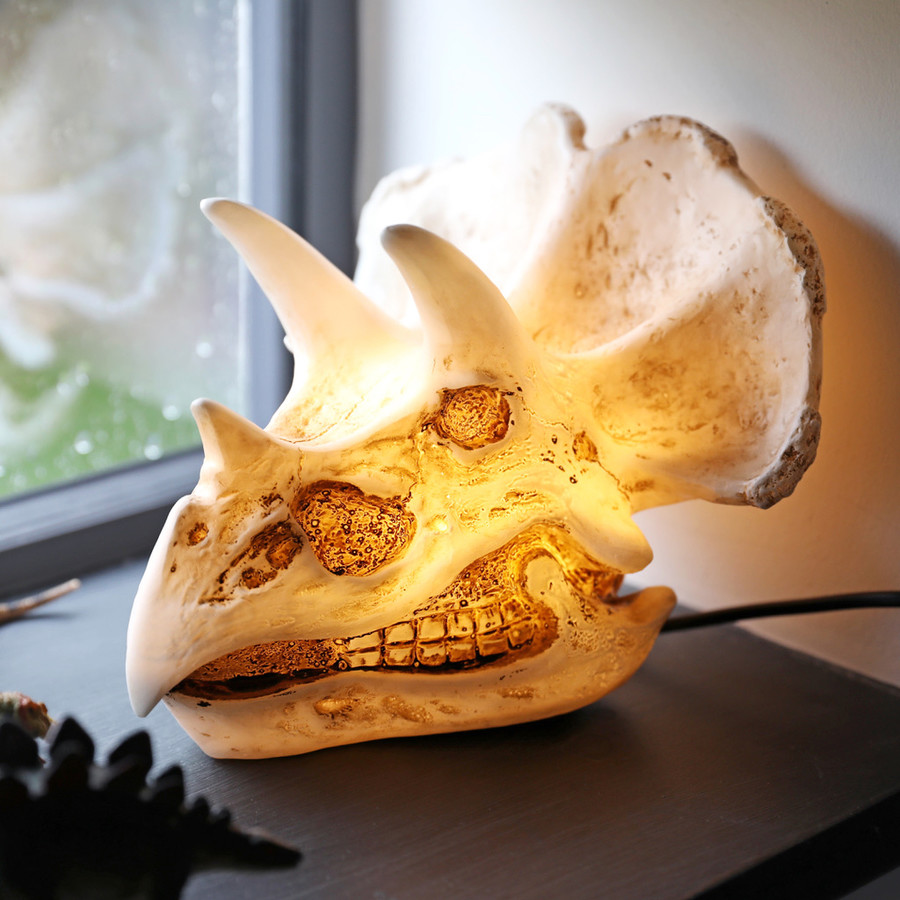 House of Disaster Triceratops Skull Lamp Lisa Angel