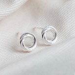 Sterling Silver Russian Ring Earrings
