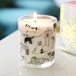 ARTHOUSE Unlimited 'Dogs' Rhubarb and Ginger Scented Candle