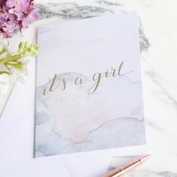 'It's a Girl' Greeting Card