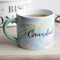 Pastel Blue Botanical 'Grandad' Mug