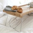 Personalised Large Oak Wood Bed Tray