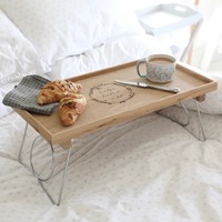 Personalised Sagaform Large Oak Bed Tray