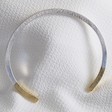 Lisa Angel Ladies' Silver Dipped in Gold Bar Bangle