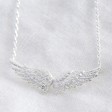 Lisa Angel Ladies' Delicate Angel Wings Pendant Necklace in Silver