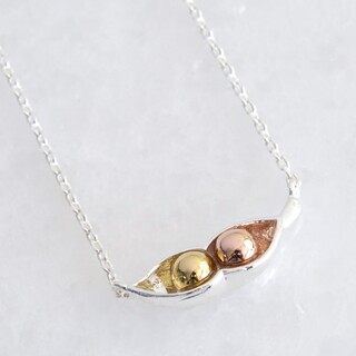 Silver Two Peas in a Pod Necklace