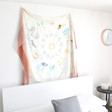 Hanging Personalised Lightweight Zodiac Print Scarf at Home