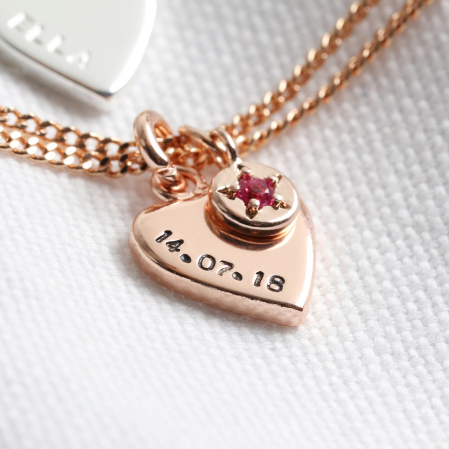 Personalised Large Heart Charm Bracelet | Jewellery Gifts | Lisa Angel