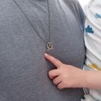 Lisa Angel Handmade Men's Personalised Double Geometric Charm Necklace