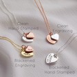 Lisa Angel Delicate Personalised Double Heart Charm Necklace